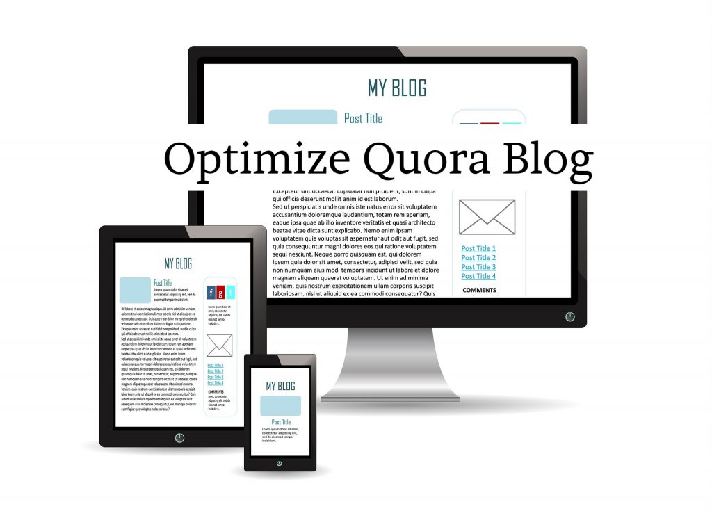 Optimize Quora blogs